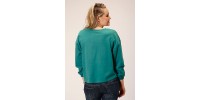 Chandail Roper turquoise chevaux femme 