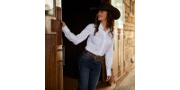 Blouse Ariat Kirby blanche femme 