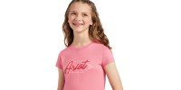 T-shirt Ariat rose logo enfant 