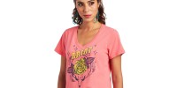 T-shirt Ariat Green Machine rose femme 