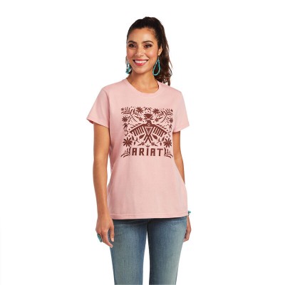 T-shirt Ariat Fiesta rose femme 
