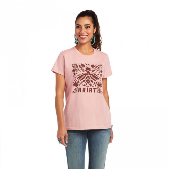 T-shirt Ariat Fiesta rose femme 