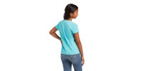 T-shirt Ariat turquoise cactus enfant 