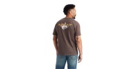 T-shirt Ariat Bronc Buster brun homme