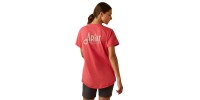 T-shirt Ariat Rebar Workman rose femme 