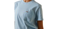 T-shirt Ariat Rebar en coton bleu pale femme 