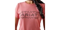 T-shirt Ariat rose femme 