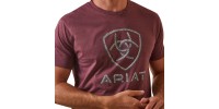 T-shirt Ariat bourgogne homme