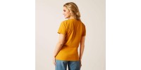 T-shirt Ariat botte jaune femme 
