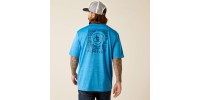 T-shirt Ariat Charger bleu homme 