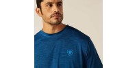 T-shirt Ariat Charger bleu Poséidon homme 