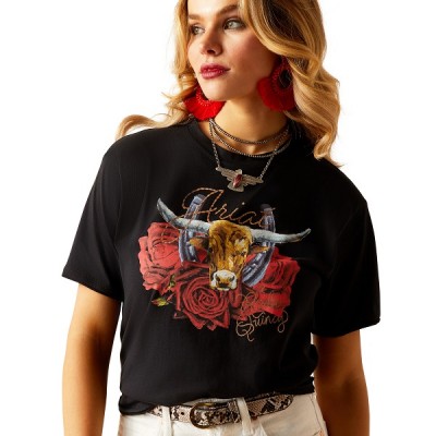 T-shirt Ariat Steer Rodeo Quincy femme 