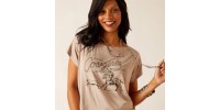 T-shirt Ariat Cowgirl roping femme 