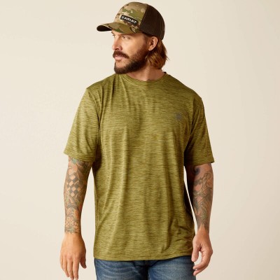 T-shirt Ariat Charger Basic vert homme 