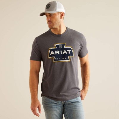 T-shirt Ariat Southwest gris homme 