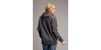 Hoodie Stetson Way Out West gris femme 