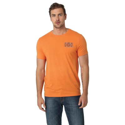 T-shirt Wrangler orange homme