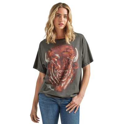 T-shirt Wrangler bison femme 