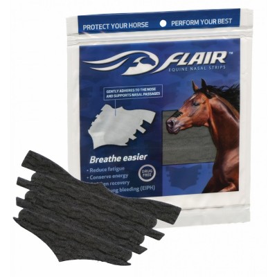 Bande Flair Equine Nasal Strips noir paquet de 6