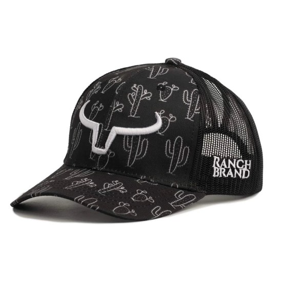 Casquette Ranch Brand cactus 3 logo silver ponytail 