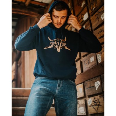 Hoodie Outback Christian bleu homme 